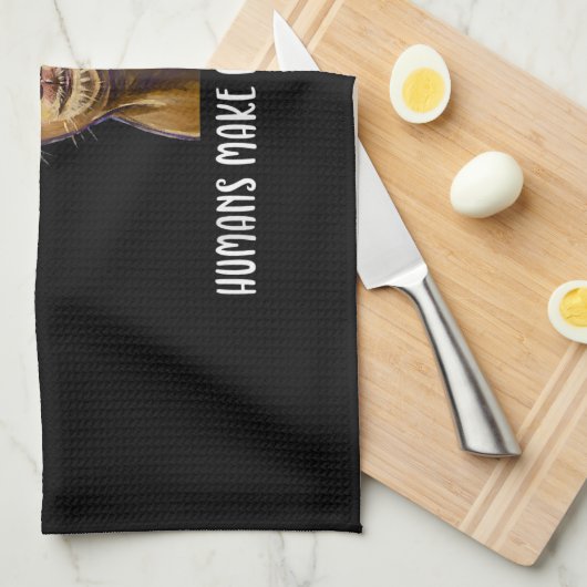 Ziegen machen mich glücklich, lange zu ziehen geschirrtuch (Viertel Falte)