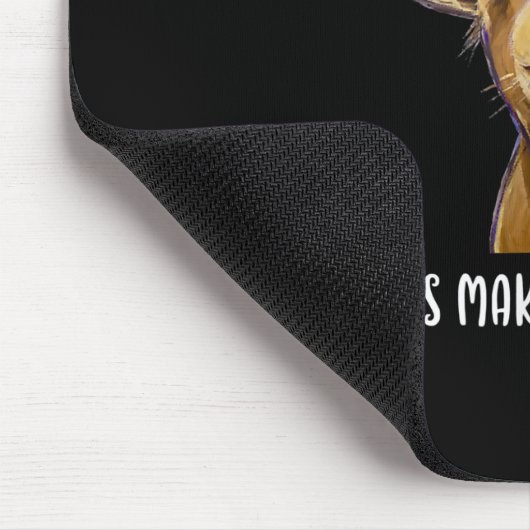 Ziegen machen mich glücklich, lange zu ziehen mousepad (Ecke)