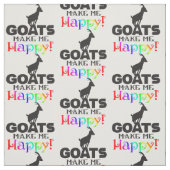 Ziegen machen mich glücklich stoff (Muster)