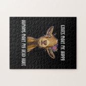 Ziegen machen mich glücklich, Ziege lange Puzzle (Horizontal)