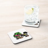 Ziegen machen Spaß Getränkeuntersetzer (Rechte Seite)