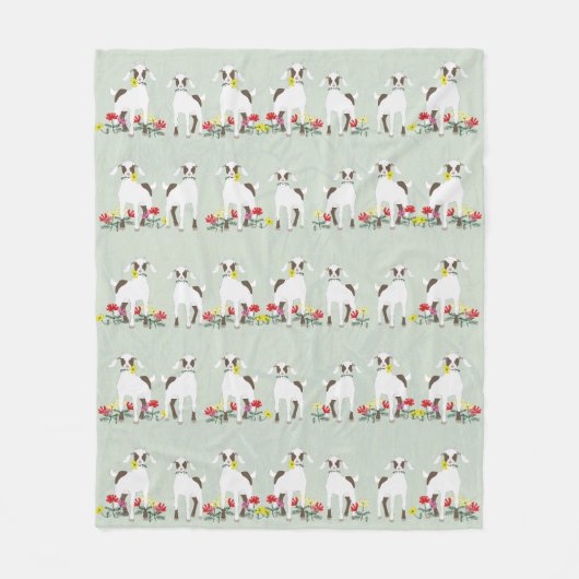 Ziegen Mittlere Fleece Blankon (Vorderseite)