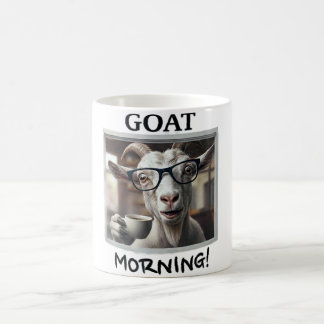 Ziegen Morgen Kaffee Lustige Ziege mit Brille Desi Kaffeetasse