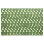 Ziegen Niedliche Kinder Grün Stoff (Fat Quarter (45,7 x 55,9 cm))