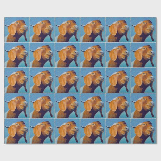 Ziegen-Packpapier Geschenkpapier (Flach)