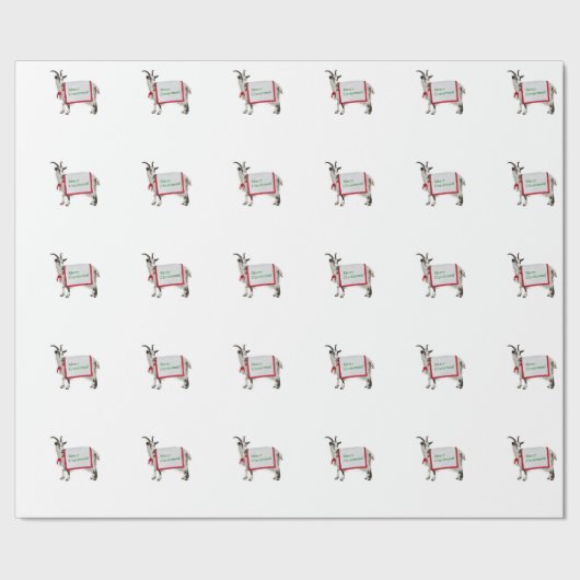 Ziegen-Packpapier Geschenkpapier (Saum)