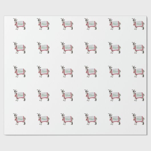 Ziegen-Packpapier Geschenkpapier (Flach)