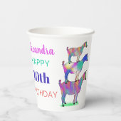 Ziegen Personalisiert Geburtstagspartei Pappbecher (Rückseite)