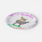 Ziegen Personalisiert Geburtstagspartei Pappteller (Schrägansicht)