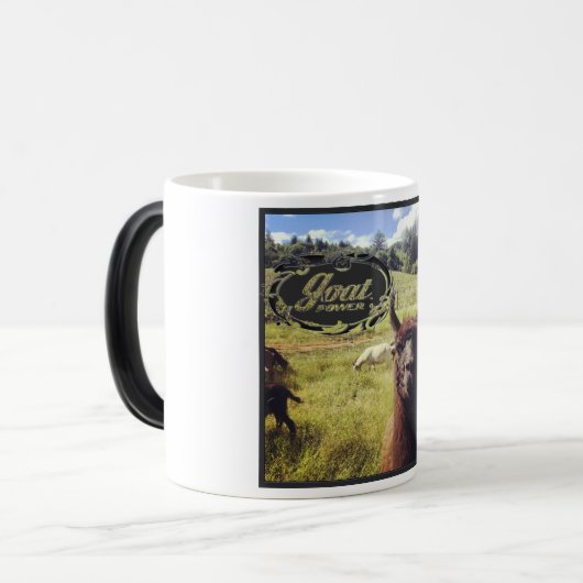 Ziegen-Power-verwandelnde Tasse (Vorderseite Links)