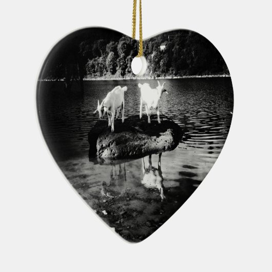 Ziegen-Power-Verzierung Keramik Ornament (Rechts)