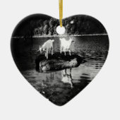 Ziegen-Power-Verzierung Keramik Ornament (Vorne)