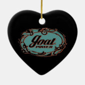 Ziegen-Power-Verzierung Keramik Ornament (Hinten)