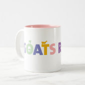 ZIEGEN-REGEL-TASSE ZWEIFARBIGE TASSE (Vorderseite Links)