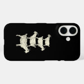 Ziegen Retro Case-Mate iPhone Hülle (Rückseite (Horizontal))