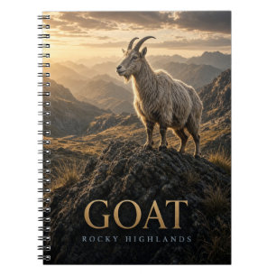 Ziegen Rocky Highlands Wildlife TIER Notizblock
