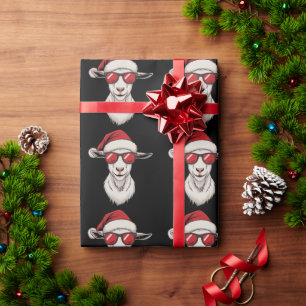 Ziegen-Santa-Hut Lustig Süß Bauernhof-Tier Landwir Geschenkpapier