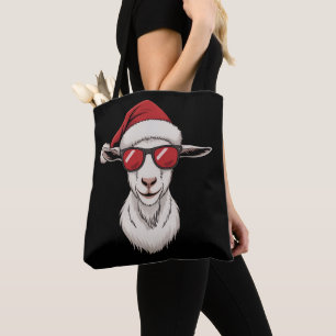 Ziegen-Santa-Hut Lustig Süß Bauernhof-Tier Landwir Tasche