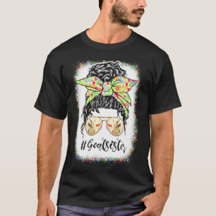 Ziegen-Schwester-Unordentlicher-Bun-Lebens-Haare-B T-Shirt