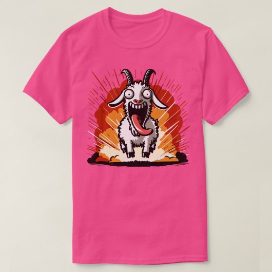 Ziegen-Simulator-Explosion T-Shirt (Design vorne)
