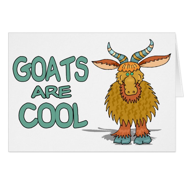 Ziegen sind cool (Vorderseite (Horizontal))