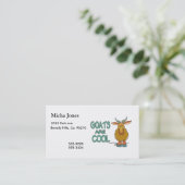 Ziegen sind cool visitenkarte (Stehend Vorderseite)