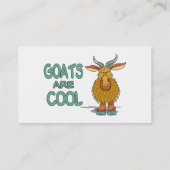 Ziegen sind cool visitenkarte (Rückseite)