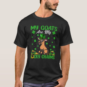 Ziegen sind meine glücklichen Charms Ziege St. Pat T-Shirt