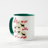 Ziegen sind wie Kartoffelchips Tasse (Vorderseite Links)