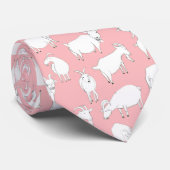 Ziegen spielen - Rosa Krawatte (Gerollt)