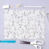 Ziegen spielen - Transparent (wählen Sie Ihre eige Seidenpapier (Handwerk)