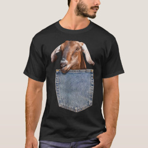 Ziegen-Tasche-Baby-Ziege-Lugt-Funny-Ziege T-Shirt