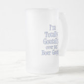 Ziegen-Tasse und Ziegen-Trinkbehälter Mattglas Bierglas (VorderseiteRechts)