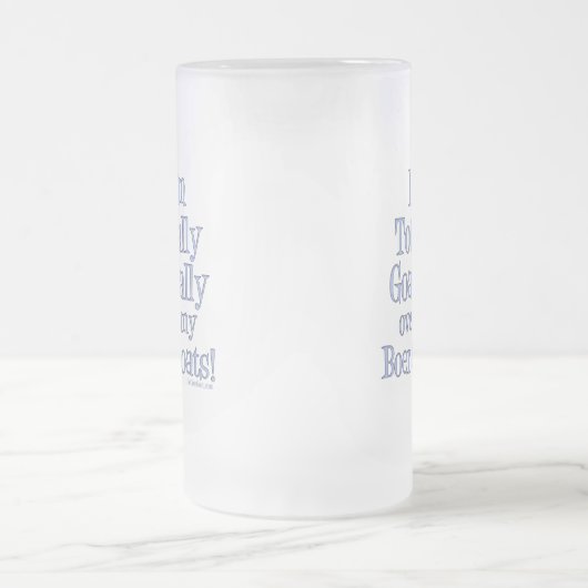 Ziegen-Tasse und Ziegen-Trinkbehälter Mattglas Bierglas (Mittel)