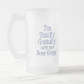 Ziegen-Tasse und Ziegen-Trinkbehälter Mattglas Bierglas (Links)