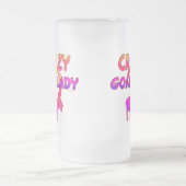 Ziegen-Tasse und Ziegen-Trinkbehälter Mattglas Bierglas (Mittel)