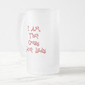 Ziegen-Tasse und Ziegen-Trinkbehälter Mattglas Bierglas (Vorderseite Links)