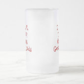 Ziegen-Tasse und Ziegen-Trinkbehälter Mattglas Bierglas (Mittel)