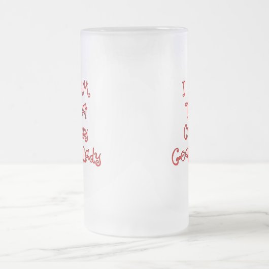 Ziegen-Tasse und Ziegen-Trinkbehälter Mattglas Bierglas (Mittel)