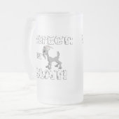 Ziegen-Tasse und Ziegen-Trinkbehälter Mattglas Bierglas (Vorderseite Links)