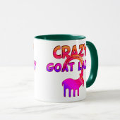 Ziegen-Tasse und Ziegen-Trinkbehälter Tasse (VorderseiteRechts)