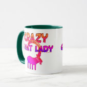 Ziegen-Tasse und Ziegen-Trinkbehälter Tasse (Vorderseite Links)