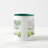 Ziegen-Tasse und Ziegen-Trinkbehälter Tasse (Zentrum)