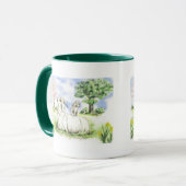 Ziegen-Tasse und Ziegen-Trinkbehälter Tasse (Vorderseite Links)