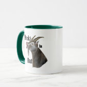 Ziegen-Tasse und Ziegen-Trinkbehälter Tasse (Vorderseite Links)