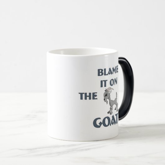 Ziegen-Tasse und Ziegen-Trinkbehälter Verwandlungstasse (VorderseiteRechts)