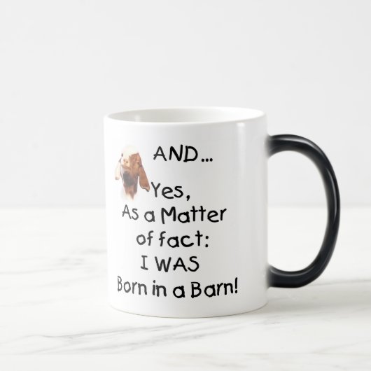 Ziegen-Tasse und Ziegen-Trinkbehälter Verwandlungstasse (Rechts)