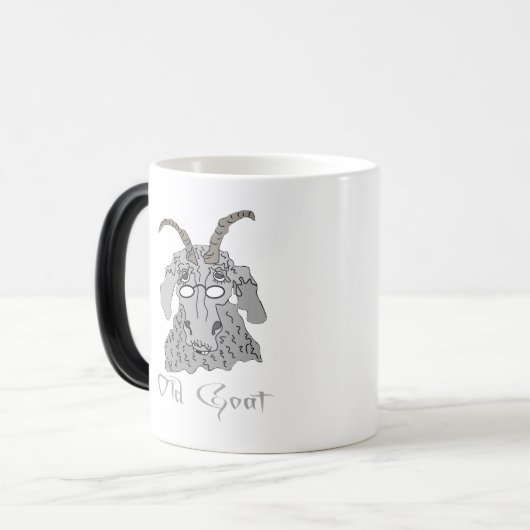 Ziegen-Tasse und Ziegen-Trinkbehälter Verwandlungstasse (Vorderseite Links)