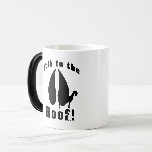 Ziegen-Tasse und Ziegen-Trinkbehälter Verwandlungstasse (Vorderseite Links)