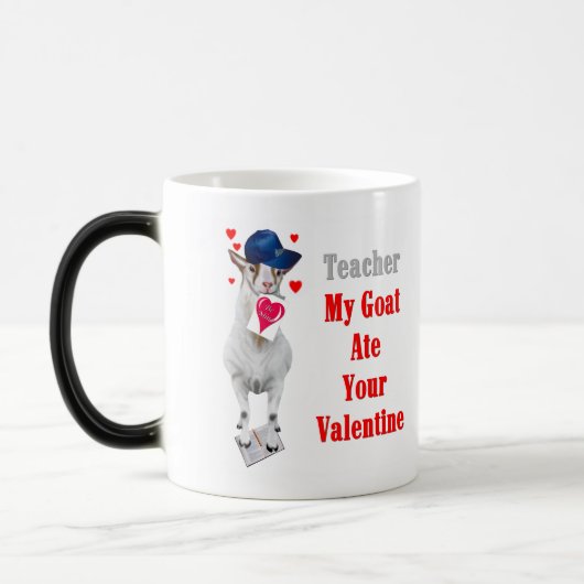 Ziegen-Tasse und Ziegen-Trinkbehälter Verwandlungstasse (Links)